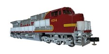 3rd Rail Sunset Models Brass Santa Fe GE C44-9W Diesel Locomotive #654 • C-8 LN