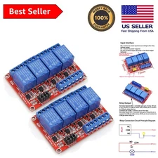 2PCS 4 Channel 5V Relay Module for Arduino & Raspberry Pi – Optocoupler Isolated