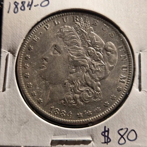 1884-O $1 Morgan Silver Dollar AU