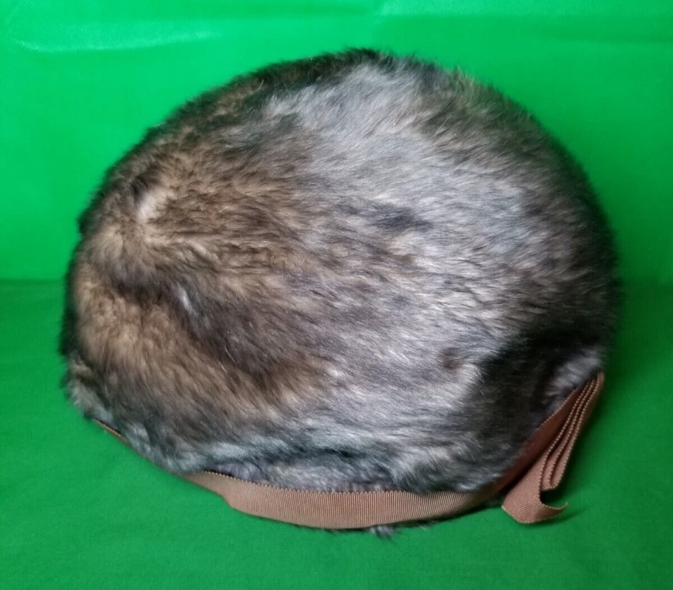  Sombrero de piel Montezuma Salley Victor hecho en Austria, pastillero/callot vintage años 50/60 Foto 2 de 4