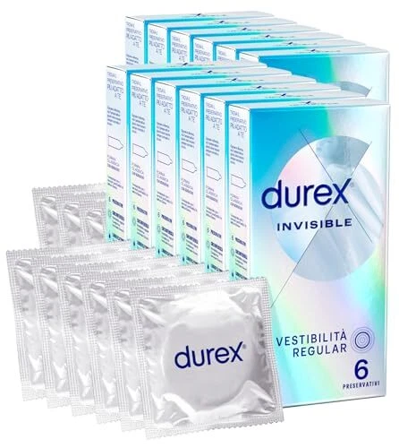 Durex Invisible Preservativi Ultrasottili (54 mm) Elevata sensibilità - Foto 1 di 7