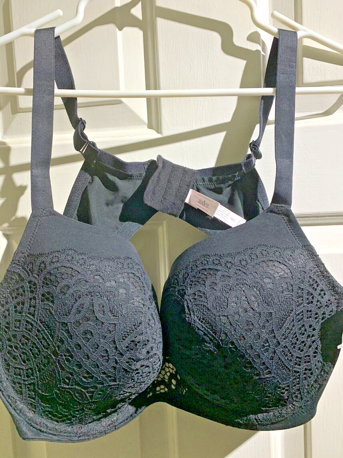 Auden Bra 46C The Icon Black lace Full Coverage Underwired