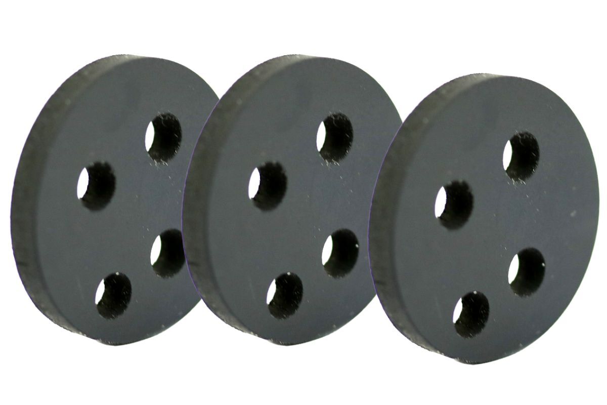 3 x Four-hole seal for fuel tap Ø 24 mm