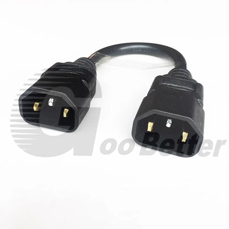 Power Supply Extension Cable IEC Male to DC 5.5mm x 2.1/2.5mm Female Plug Socket - Image 4 of 4