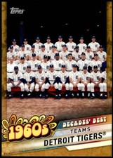 Detroit Tigers 2020 Topps Decades Best 5x7 Gold #DB-29 /10 Tigers