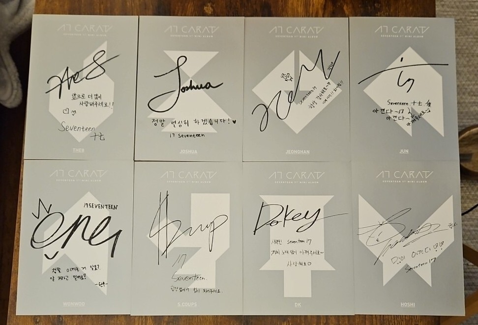 SEVENTEEN 1st Mini Album 17 Carat CD PHOTOCARD WHITE VERSION