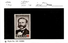 Saar -Germany, Postage Stamp, #B95 Mint LH, 1953 Henri Dunant (AF)