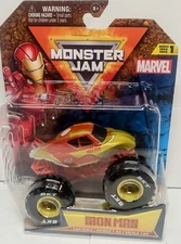 🔥Target Exclusive 🔥2024  MARVEL SERIES  1 IRON MAN SPINMASTER Monster Jam🤑