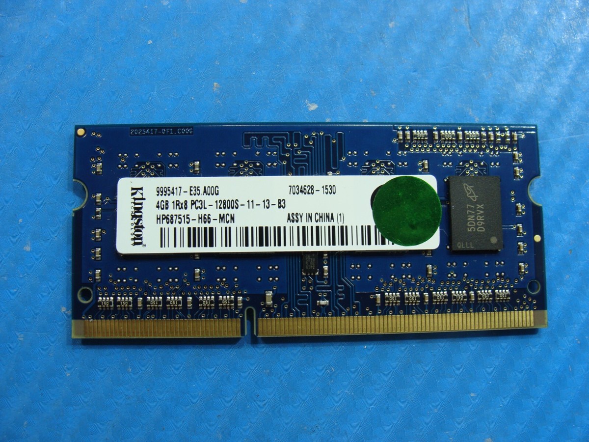 HP 15-bs191od Kingston 4GB 1Rx8 PC3L-12800S Memory RAM SO HP 15-bs191od Kingston 4GB 1Rx8 PC3L-12800S Memory RAM SO
