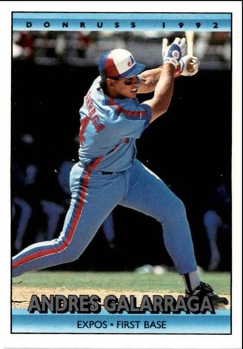 Carte De Baseball Donruss 1988 Andres Galarraga – Collection Rachat – 1/1 Auto