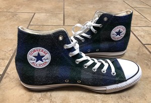 green plaid converse