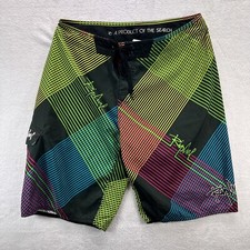 Rip Curl Boardshorts Mens 36 Multicolor Polyester Surf Ocean Beach Swim Trunks