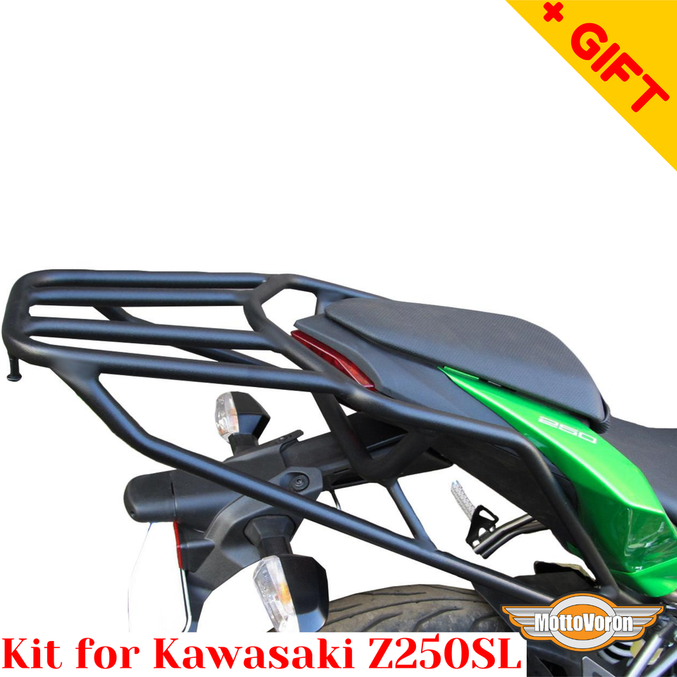 For Kawasaki Z250SL Crash bars Rear rack luggage Z 250 SL Engine guard ...