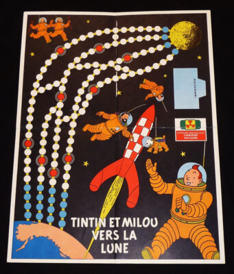 Jeu De Société Ancien Tintin Et Milou Vers La Lune - Montbrison Complet
