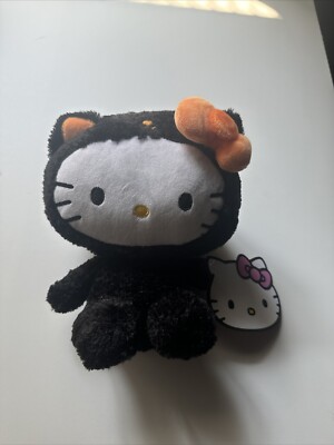 Fiesta Sanrio Hello Kitty - Halloween Cat Costume - Plush Doll 9''