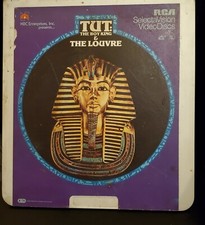 RCA CED Selectavision VideoDisc TUT: THE BOY KING  THE LOUVRE Orson Welles