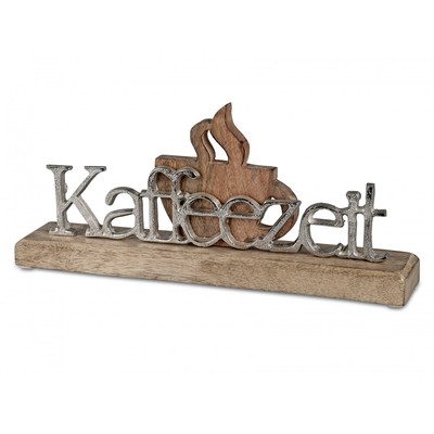 Formano - Kaffeezeit 33cm Alu Mango-Holz