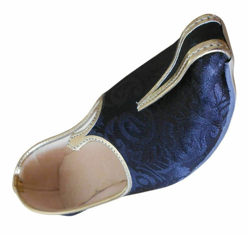 Men Shoes Indian Wedding Mojaries Punjabi Jutties Groom Khussa Flat US 8 - Picture 7 of 9
