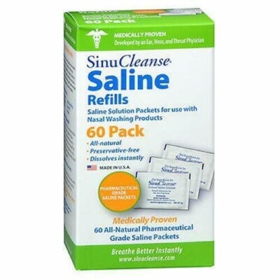 Sinucleanse Systems Sinucleanse Saline Refill Packets 60 ct