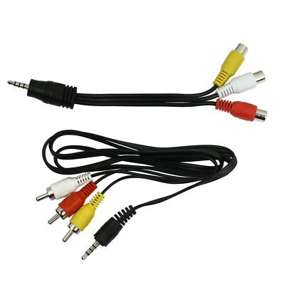 ft RCA to Jack Composite A/V Cable and to RCA Audio