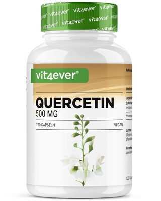 Quercetin - 500 mg - 120 Kapseln - 4 Monatsvorrat - Premium Natürlicher 151 S...