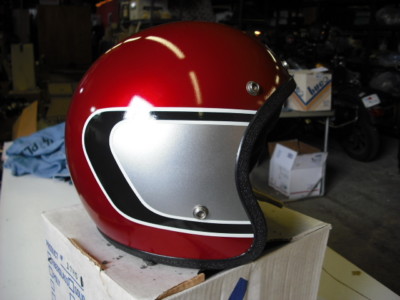 1970s helmet Buco red Harley Honda Kawasaki chopper Suzuki Small