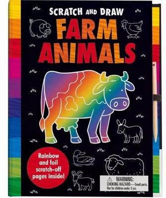 Scratch And Draw - Farm Animals Activity Book - New/Sealed