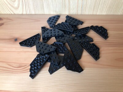 Lego 20x 2419 Wedge Plate 3 x 6 Cut Corners Flügelplatte schwarz black