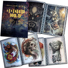 Tattoo Book Full Back Flower Arm Half Scapula Skeleton Demon Buddha Tattoo Book