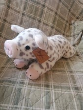 Aurora Miyoni Spotted Piglet Pig Stuffed Plush 16"
