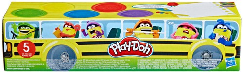 Play-Doh Back to School 5-Pack of Modelling Compound, 112-g Pots, Non