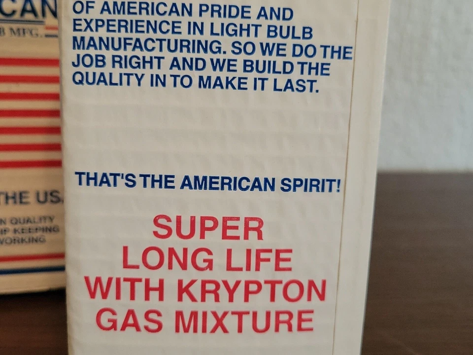 Bombilla americana 75 vatios Mfg bombilla inundación SUPER LARGA VIDA reflector 4pk Foto 2 de 4