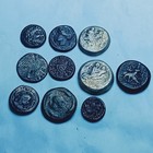 New ListingLot Of Ancient 10 Roman Greek Silver Bronze Coins