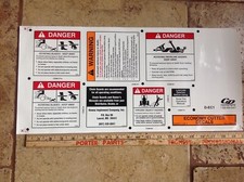 10 each DECAL Sticker for Bush hog sheet Quality USA Made In House Item Ok