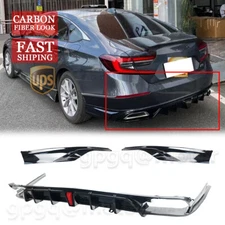 For Honda Accord 21-22 Yofer V2 Carbon Rear Bumper Diffuser Apron Spats Splitter