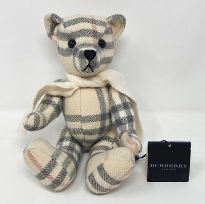 Burberry  Cashmere Teddy Bear New With Tags Made In Scotland