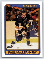 1990-91 Topps Paul MacLean St. Louis Blues #110