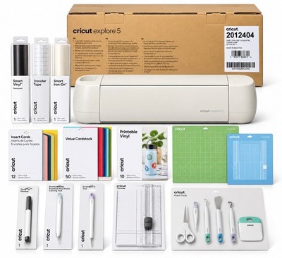 Cricut Explore 5 Essential  Bundle  Cutting Machine Wireless Electronic 2012404