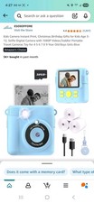 Instant Print Camera for Kids, Christmas Birthday Gifts for Girls Boys Age 3-12,