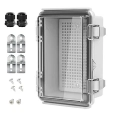 Waterproof Electrical Junction Box IP67 ABS Plastic Enclosure with Hinged 