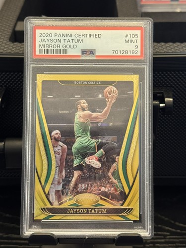 2020 Panini Certified Jayson Tatum Mirror Gold /10 Psa 9 