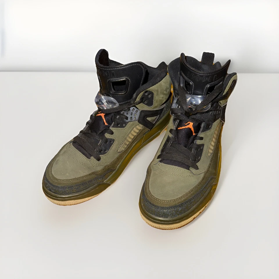 Nike Air Jordan Spizike 'Verde Oliva' 315371-300 Talla 12 Naranja Ejército Foto 2 de 4