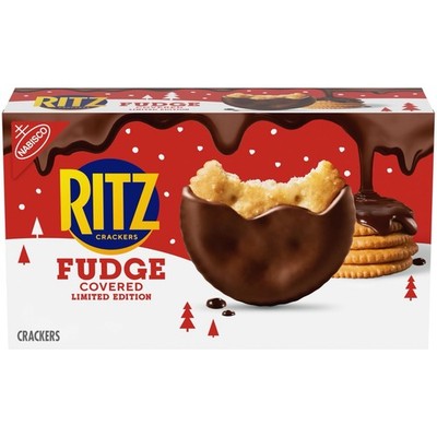 :.RITZ Fudge Covered Holiday Crackers, Limited Edition, 7.8 oz.: