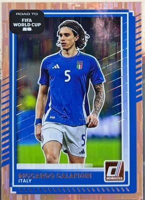 25/26 Panini Donruss WM26 Riccardo Calafiori Bronze Glitch Italy