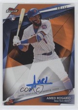 2018 Topps Finest Firsts Orange Wave Refractor 8/25 Amed Rosario Auto 0ii1