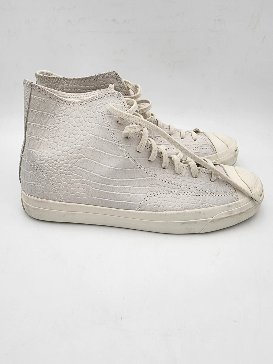 Pop Trading Company x Converse Jack Purcell High Egret for Sale