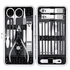 Nail Clippers Set for Fingernails & Toenails, Manicure Pedicure Kit