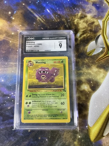 Weezing (1st Edition) graded CGC 9 for sale on eBay