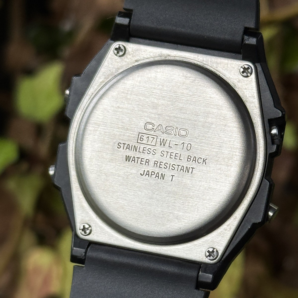 Casio WL-10 Solar Battery Digital Men's Watch Module 617 Made In