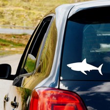 Shark Silhouette Vinyl Decal Sticker Ocean Car Truck Window Laptop Water Bottle